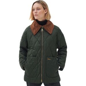 Barbour Green Quilted Puffer Jacket